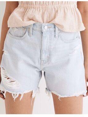 Madewell Relaxed Mid-Length Denim Shorts—26